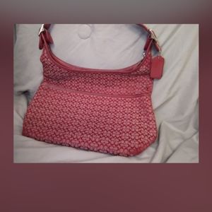 Raspberry Red Coach Handbag